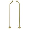 Kingston Brass CC477 Double Offset Bath Supply, Brushed Brass CC477